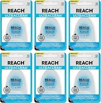Listerine Ultraclean Dental Floss, Oral Care, Mint-Flavored, 30 Count, Pack of 6