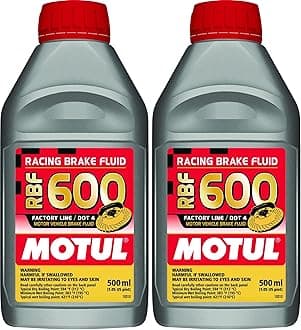 MTL100949 8068HL RBF 600 Factory Line Dot-4 100 Percent Synthetic Racing Brake Fluid-600, 500. ml (Pack of 2)