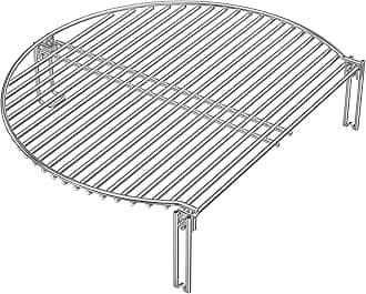 onlyfire only fire Stainless Steel Grill Expander Cooking Grate Fits for Charcoal Kettle Grills Like Weber,Char-Broil and Ceramic Grills Like Large Big Green Egg,Kamado Joe Classic,Pit Boss,Louisiana
