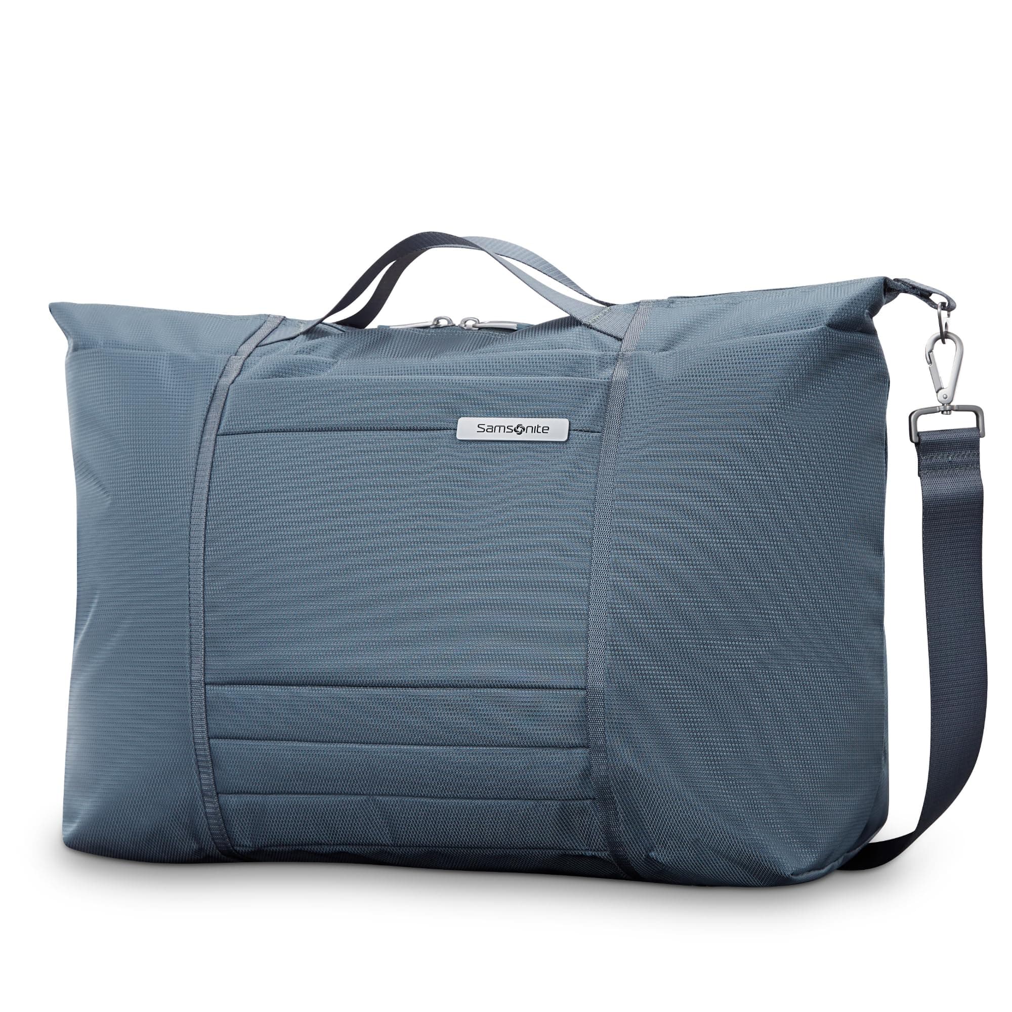 UpLIFT 23" Lightweight Foldable Weekender Duffle Bag - Polyester Soft Duffle for Ultra Lightweight Travel - Elemental Blue