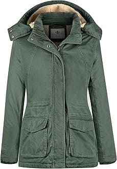 WenVenWomen's Winter Warm Sherpa Lined Jacket Heavy Parka Coat with Hood