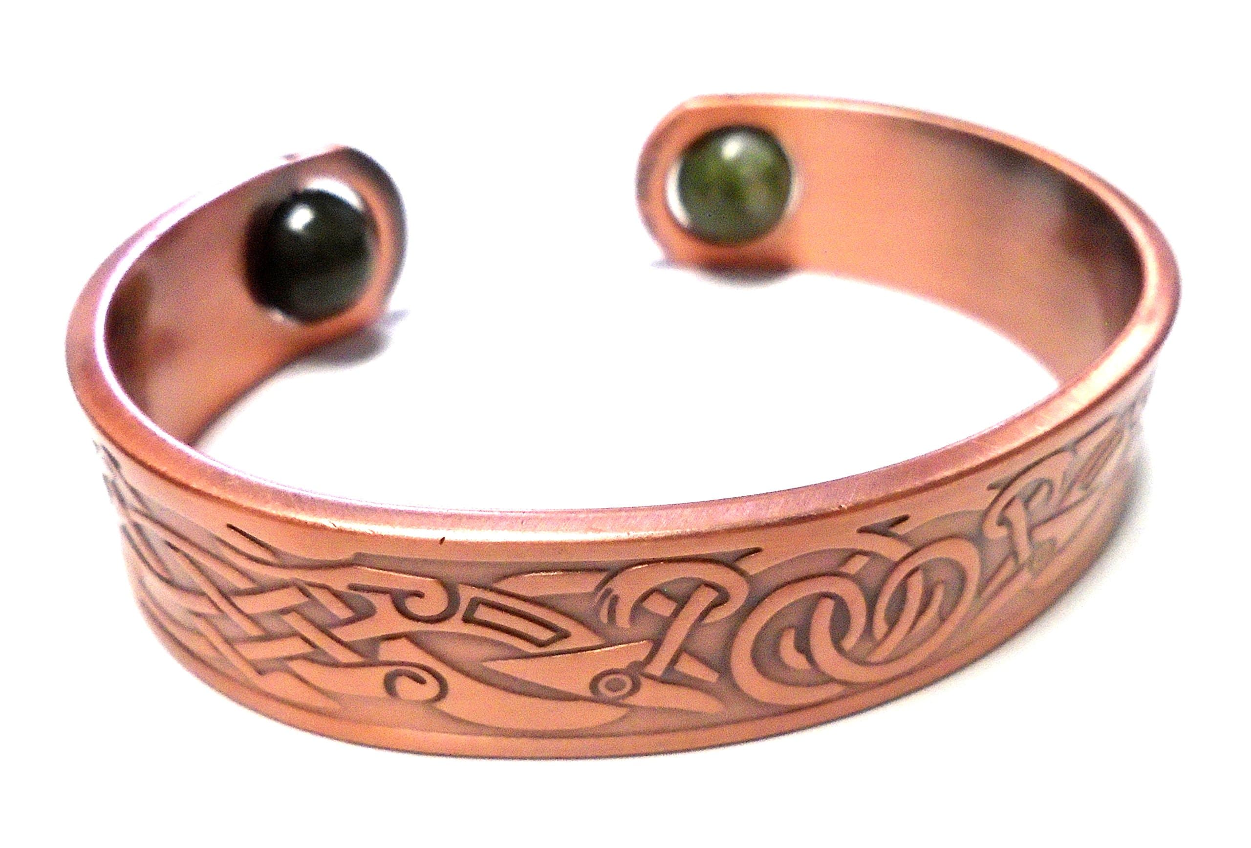 Irish Marble Copper Spring Bangle Bracelet…
