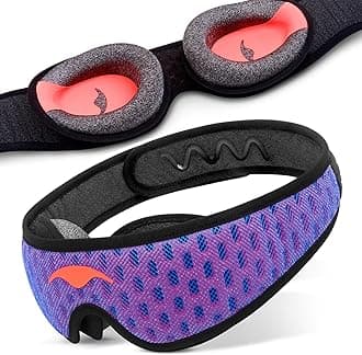 Manta Pro Sleep Mask - 100% Light Blocking Sleep Mask for Side Sleepers, Breathable and Comfortable for Sleep/Travel/Nap/Shift Work