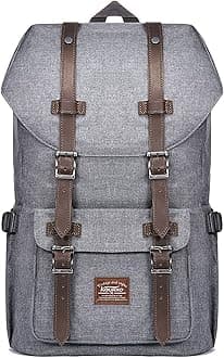 KAUKKO Travel Laptop Backpack, Outdoor Rucksack, Causal backpack Fits 15.6"(Oxford Grey)