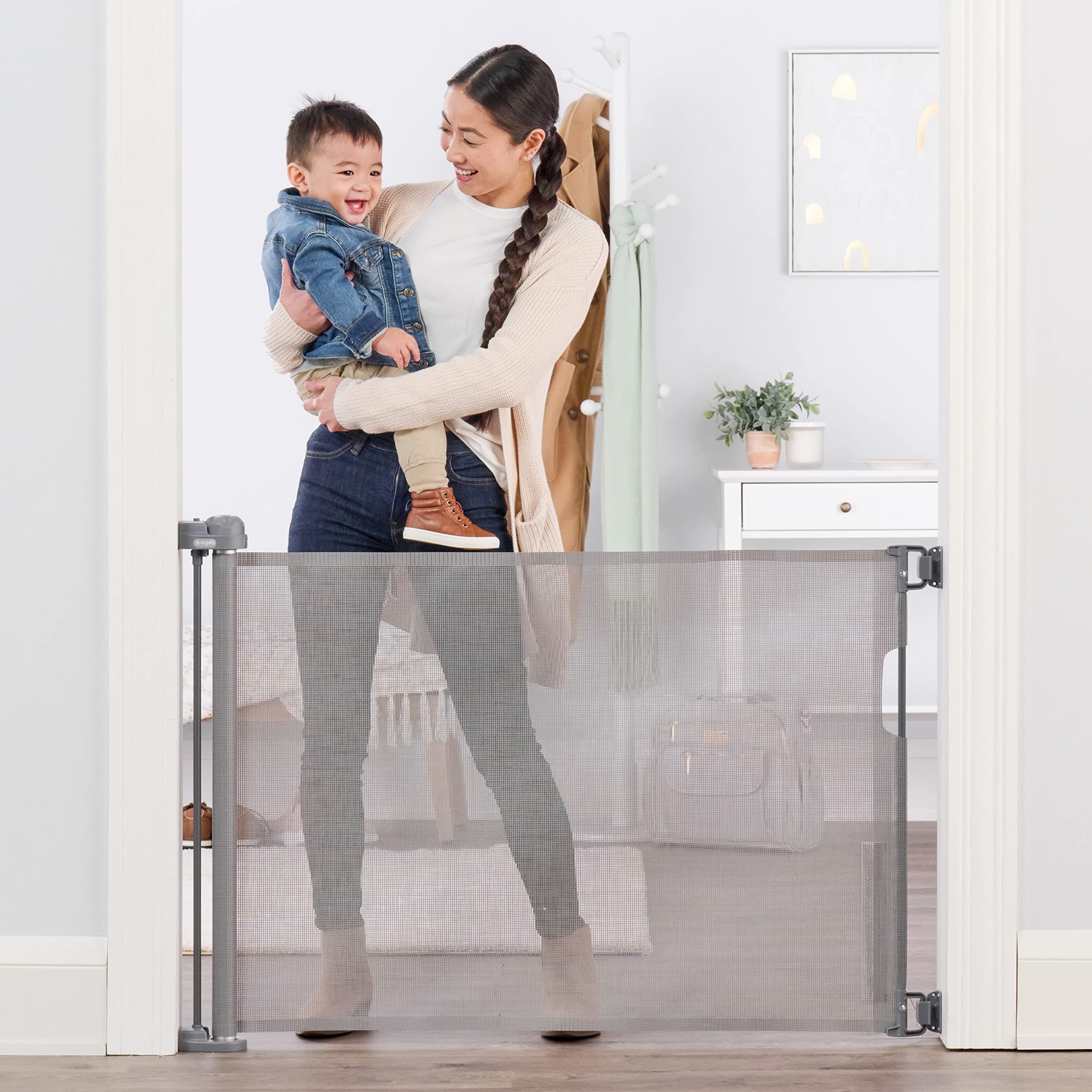 Regalo Extra Wide Retractable Baby Gate, Award Winning Brand, Expands up to 5...