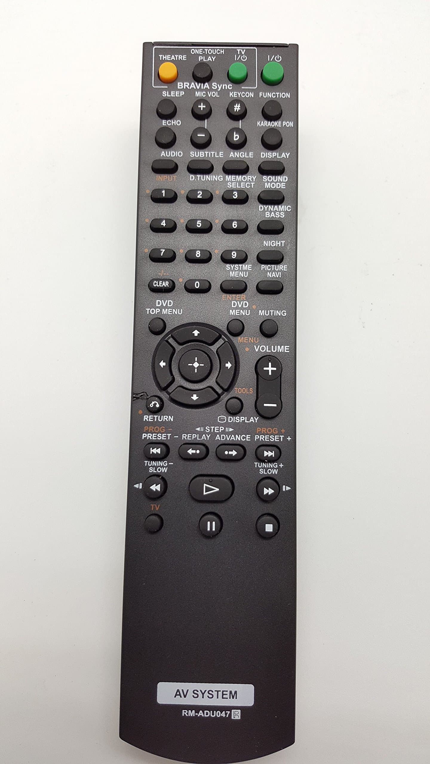 Fox Micro Remote Control for Sony Rm Adu-047 Dav Hdx-275-Dva Hdx-475-Hcd Hdz273-Dvd Home Theater System -(Color May Very)