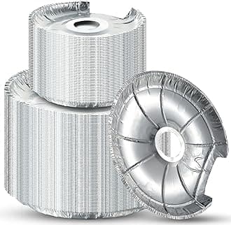 - Dreyoo 60 Pcs Electric Stove Burner Covers, Disposable Aluminum Foil Drip Pan Liners, 6.25 and 8 Inch Round Burner Liners to Keep Stove Top Clean from Oil and Food Drips