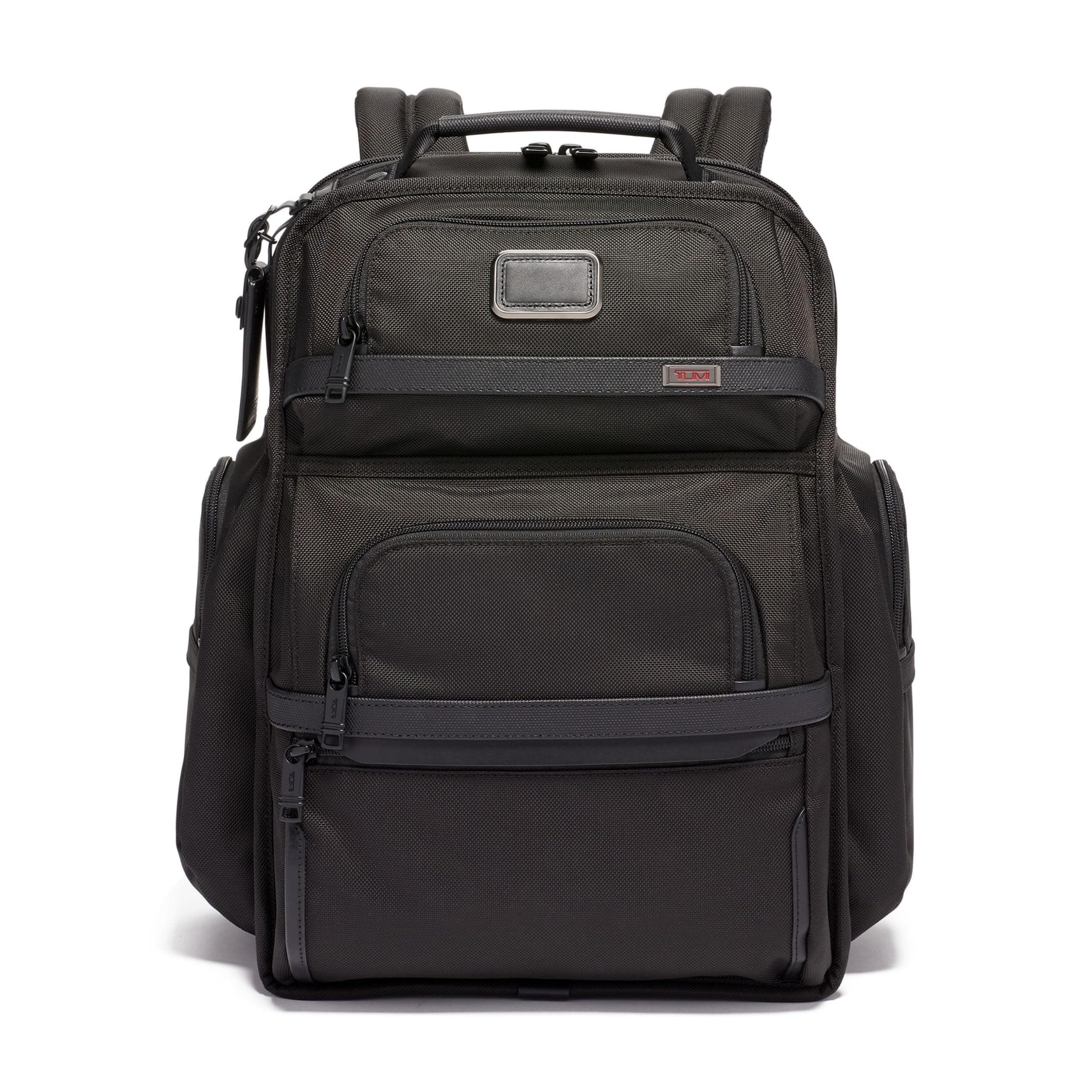 TUMI - Alpha Brief Pack - Men's and Women's Work and Travel Laptop Backpack with Padded Adjustable Strap - Fits Up to 15" Screen - Black