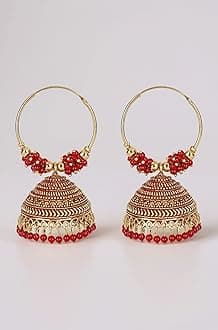 Latest Stylish Traditional Hoop Jhumki Earrings for Women & Girls