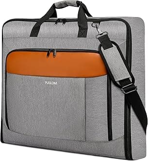 Garment Bags for Travel Large Suit Bag for Men Women Carry on Hanging Suit Luggage 2 in 1 Waterproof Foldable Carry on Bag Fits 15.6 inch Laptop, Grey