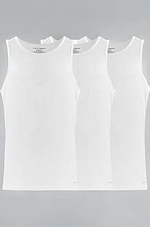 Slim Fit Men’s Tagless Tank Tops, 3 Pack Ultra Soft, Breathable Sleeveless A-Shirt for Men, AMZ Exclusive