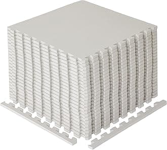 Gym Flooring Mat, EVA Foam Exercise Mats, Interlocking Non-Slip Sport Mats, Home Workout, Kids Playmat, Pet Mats and Protective Swimming Pool, Hot Tub Outdoor Underlay Matting 50cm x 50cm