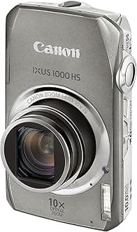 Canon IXUS 1000 HS Digital Camera (High Sensitivity 10 Megapixel, 10x Zoom, 3.0 inch LCD Screen) - Silver (Renewed)