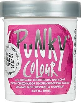 Colour Flamingo Pink Semi Permanent Hair Color – Vibrant Pink Hair Dye, Vegan & Cruelty-Free Conditioning Formula, Lasts Up to 35 Washes, 3.5 fl oz