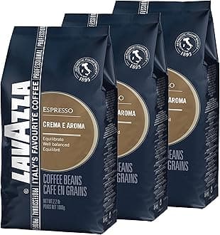 Coffee Cream E Aroma Espresso Roast Coffee, Whole Bean Coffee, Beans, 3 x 1000 g