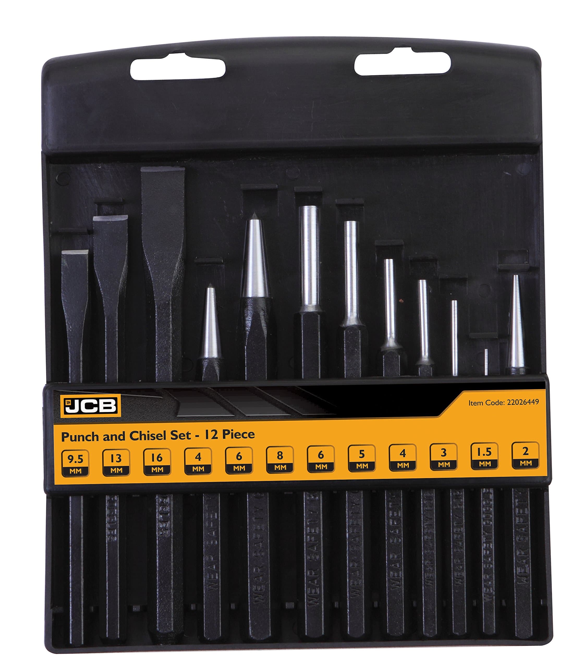 JCB Tools 12 pc Punch & Chisel Set, 22026449
