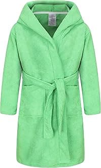 FunnyPaja Kids Soft Towel Hooded Robe Cotton Bathrobe for Girls 5-16 Years