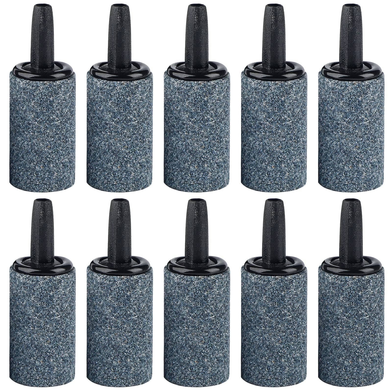 Aquarium Air Stone 1 Inch, Fish Tank Air Stone Aerator Bubble Diffuser for Nano Air Pumps Small Buckets and Fish Tanks, 10 Pack
