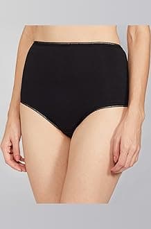 Womens Cotton Blend Solid High Rise Full Briefs (Pack of 5)