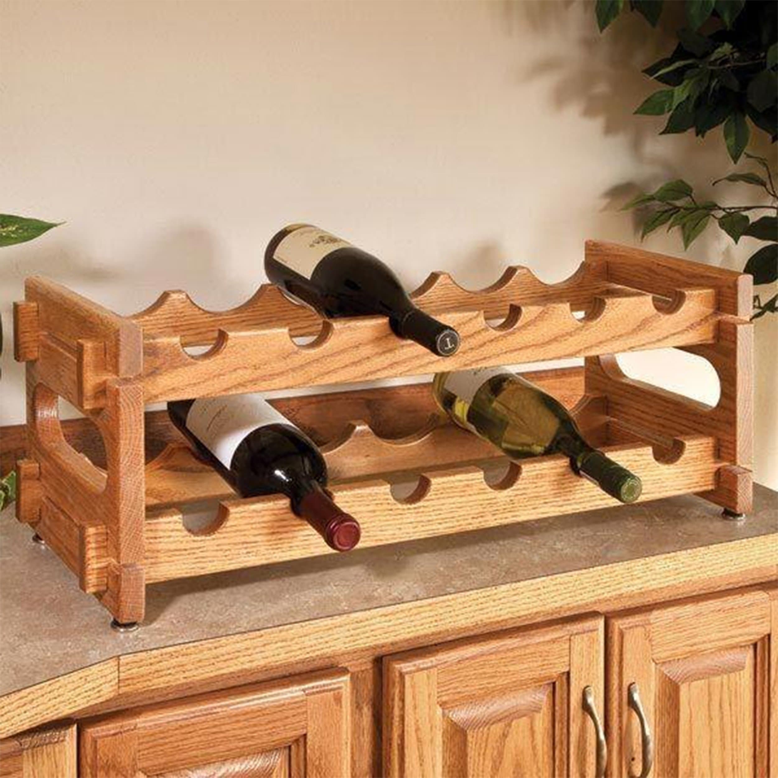 Woodcraft Project Paper Plan to Build Stackable Wine Racks