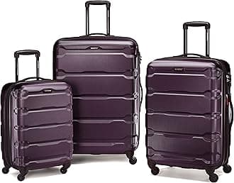 Omni PC Hardside Expandable Luggage with Spinner Wheels, Purple, 3-Piece Set (20/24/28)