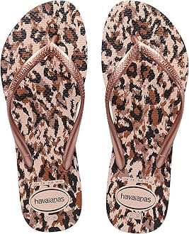 Havaianas Kids HAV Slim Animals Sand Grey Golden Flip Flops