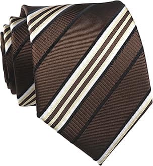 Kihatwin Men's Gingham Check Stripe Ties Pattern Business Formal Designer Neckties 3.15"