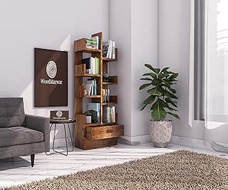 WM-BOOK-SHLF-12 Bookcase Standard Brown Finish
