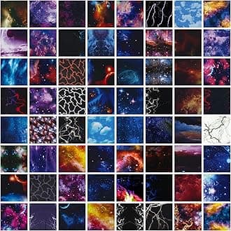 5 Packs Space&Lighting Water Transfer Film (5 Rolls X3.3FT) WTP Film