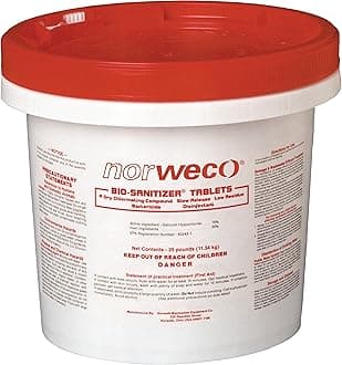 Norweco 45lb. Bio-Sanitizer Chlorine Tablets for Aerobic or Septic Systems