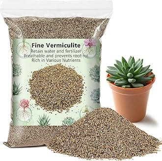 Sukh 14.6OZ Vermiculite - Organic Vermiculite for Gardening Plants Fine Horticultural Soil Amendments Bulk Additive Perfect Potted and Garden Professional Grade 1-3mm