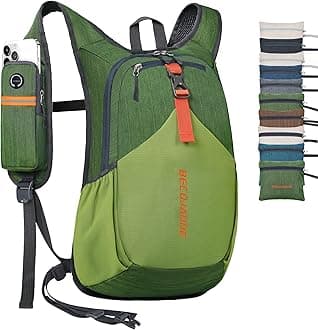20L Small Hiking Backpack for Men Women Foldable Packable Back Pack Ultralight Hiking Daypack for Travel Camping Outdoor, Olive Green