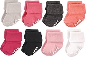 Hudson Baby baby-girls Cotton Rich Newborn and Terry Socks