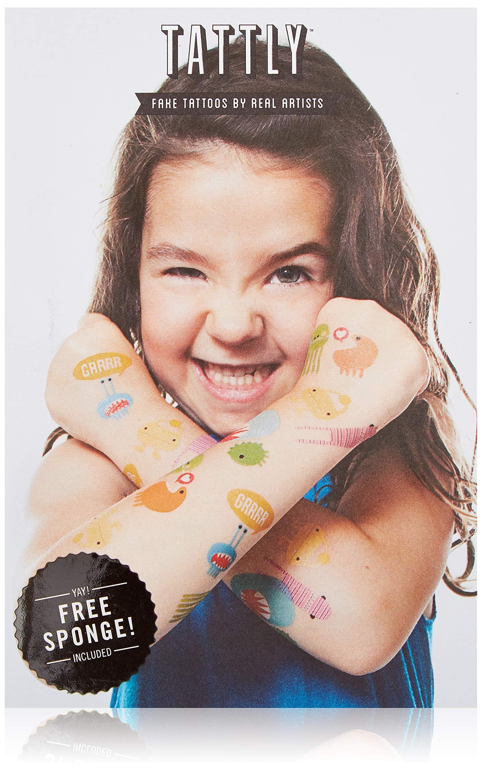 Tattly Temporary Tattoos Monster Set