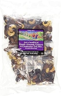 Trader Joe'sJust A Handful of Simply The Best Almonds, Cashews & Cranberries Trek Mix 10 Individual Bags