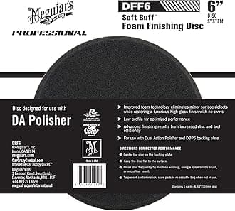 Meguiar's DFF6 6 DA Foam Finishing Disc