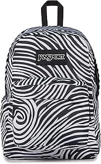 SuperBreak Plus Backpack with Padded 15-inch Laptop Sleeve and Integrated Bottle Pocket - Spacious and Durable Daypack for Work and Travel - Surreal Swirlies
