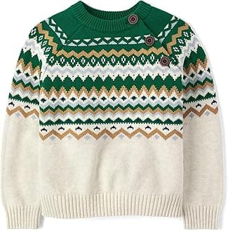 Gymboree Boys and Toddler Long Sleeve Crew Neck Pullover Sweater