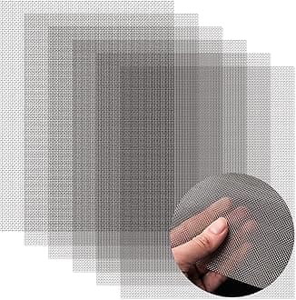 6 Pack 6x8 Inch Wire Mesh, 20 Mesh Stainless Steel Mesh, Never Rust Sturdy Metal Mesh Screen for DIY Projects, Vent, Cage, Garden, Window Screen, Filter Mesh