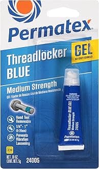 Permatex 50P24005JP Screw Lock, Medium Strength, Thread Locker, Blue, 0.2 oz (5 g), Single Use Size, Easy to Use Gel