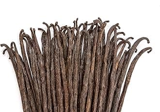 1/2 LB Vanilla Beans - Whole Extract Grade B Pods for Baking, Homemade Extract, Brewing, Coffee, Cooking - 8 Ounces | (Tahitian)