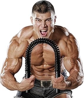 Zenooze's Power Twister Flex Bar, The Ultimate Upper Body Exercise Equipment for Strengthening Your Chest Workout, Shoulders,Biceps, Arms, Forearm Strengthener, Resorte para Hacer Ejercicio