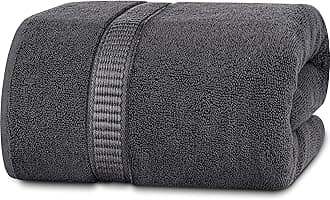 Premium Jumbo Bath Sheet (90 x 180 cm, Single Pack) - 600 GSM 100% Ring Spun Cotton Highly Absorbent and Quick Dry Extra Large Bath Sheet - Super Soft Hotel Quality Towel (Grey)