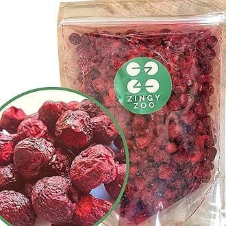 Dried Cherries | XL 300g Pure Freeze Dried Fruit No Added Sugar | Dried Sour Cherries Freeze-Dried | Fresh Dehdrated Frozen Cherries to Fruit Snack | Also for Baking or Smoothie | Healthy Snacks