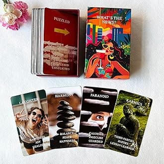 What's The News? Situations Oracle Cards, Life Oracle Deck, Love and Career Oracle Cards for Beginners, Pouring hot Tea and Expose Hidden Truths