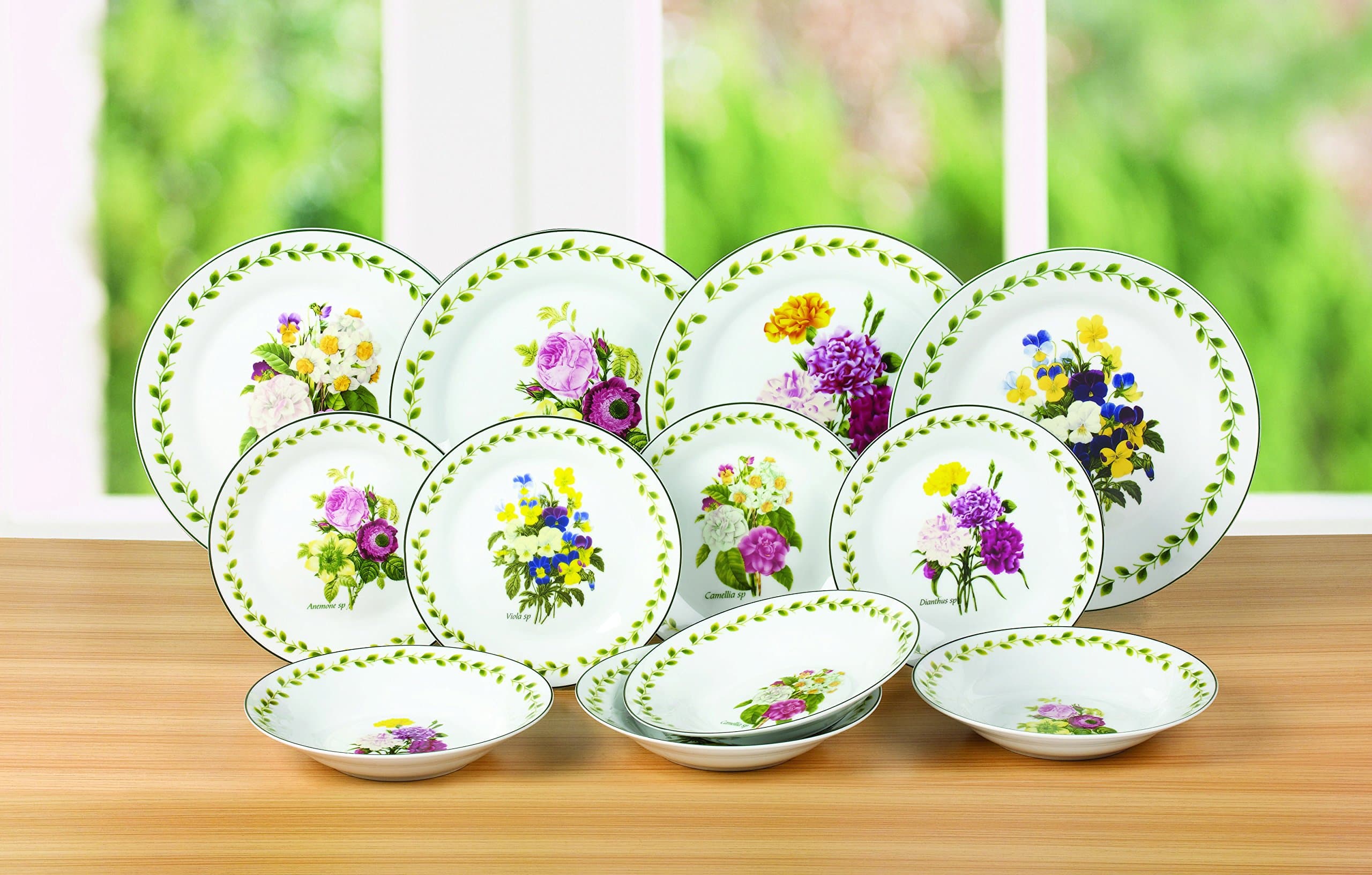 12 Piece Spring Posy Dinner Set