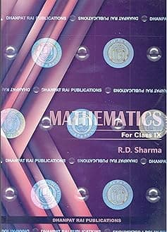Mathematics for Class 9 by R D Sharma (Examination 2020-2021)