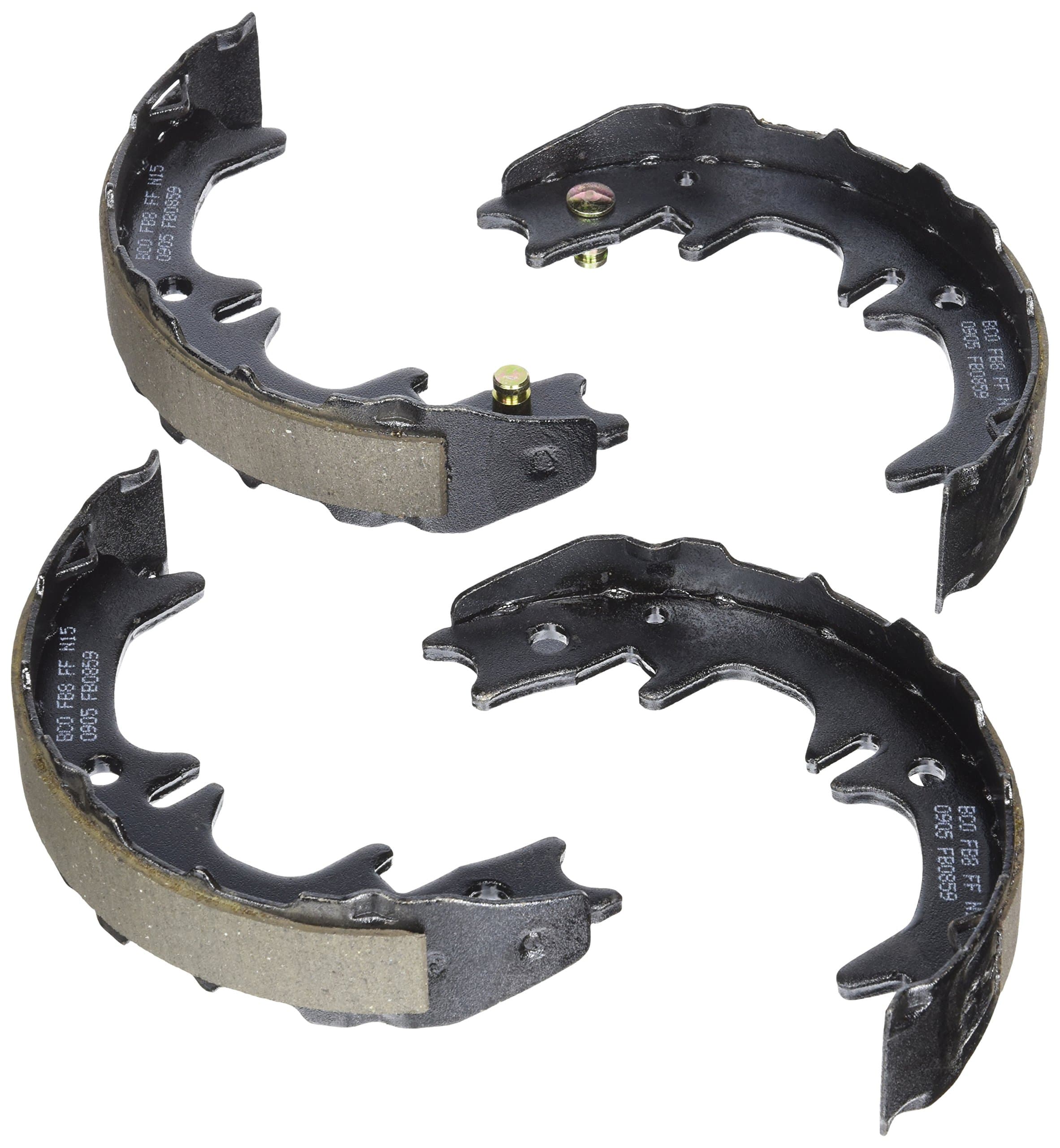 BOSCH BS859 Blue Parking Brake Shoe Set - Compatible With Select Lexus ES250, ES300, ES330, ES350, RX300; Toyota Avalon, Camry, Celica, Highlander, Solara