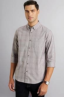 - Men's Stylish Checkered Casual Shirt - Regular Fit | Full Sleeve | Pure Cotton | Smart Casual Wear (Available in Plus Sizes)