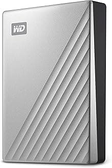 WD 2TB My Passport Ultra for Mac Silver, Portable Hard Drive, includes backup software with defense against ransomware, and password protection, USB-C and USB 3.1 compatible - WDBKYJ0020BSL-WESN